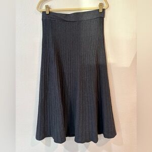 Banana Republic Dark Gray Ribbed Sweater Skirt